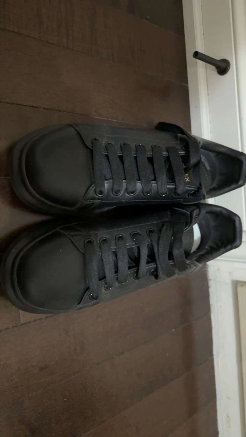 Alexander McQueen Black Leather Sneakers - photo 3