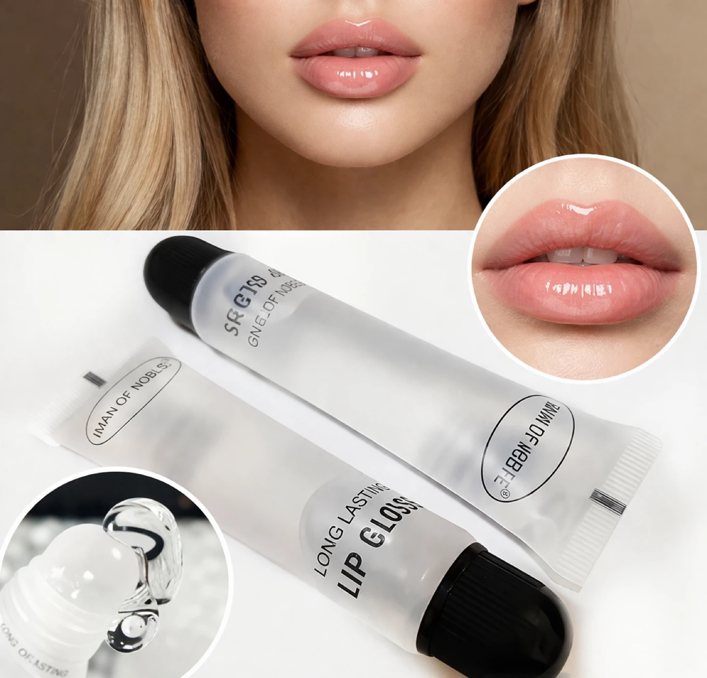 NOBLE Long Lasting Lip Gloss - 2 Pcs - photo 2