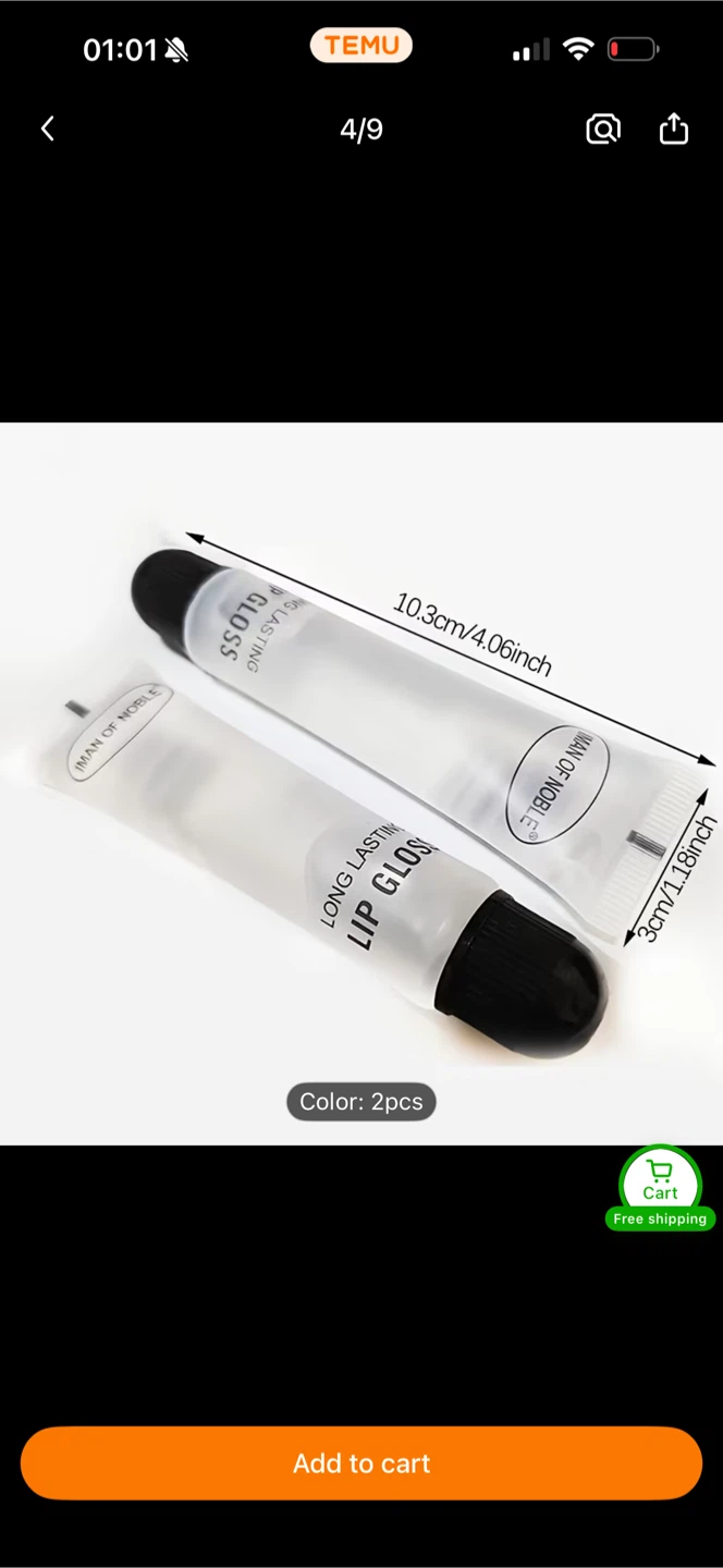 NOBLE Long Lasting Lip Gloss - 2 Pcs - photo 3