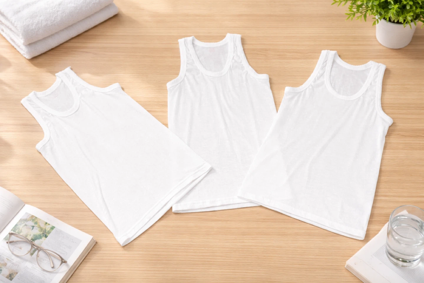 3-Pack White Toddler Tank Tops - photo 3