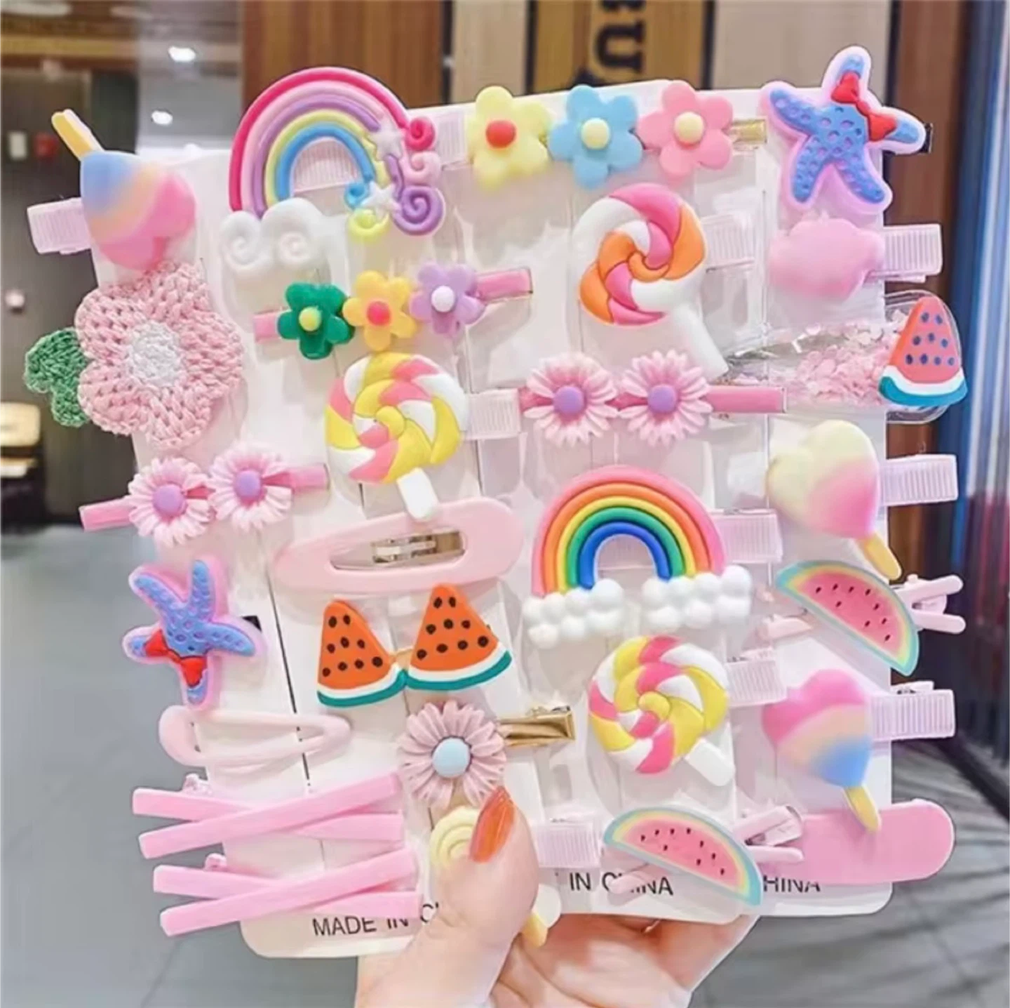 Kids Hair Clip Set - 14 Pieces - photo 2