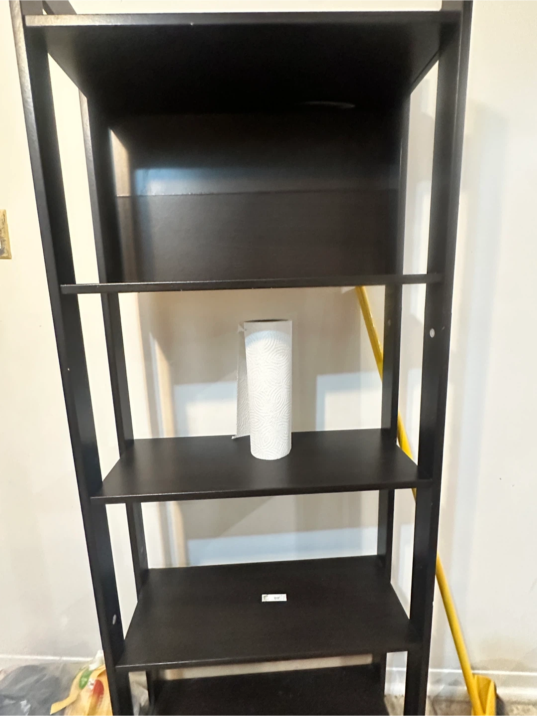Black 5-shelf bookcase