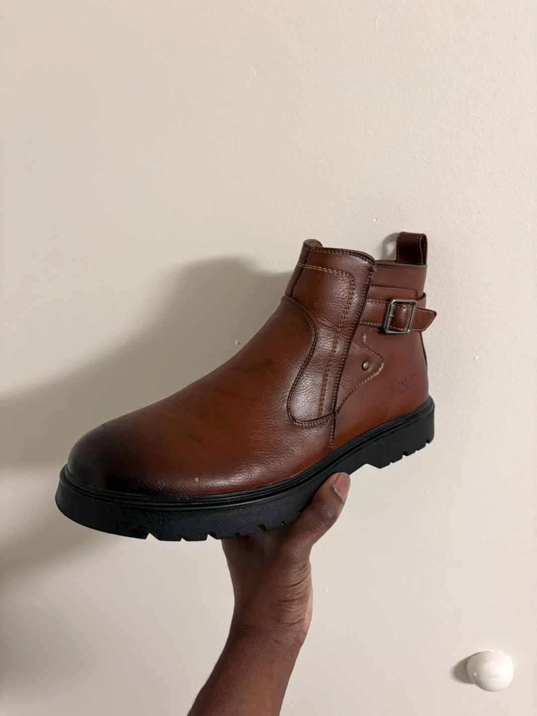 Brown Leather Zip Ankle Boots - photo 2