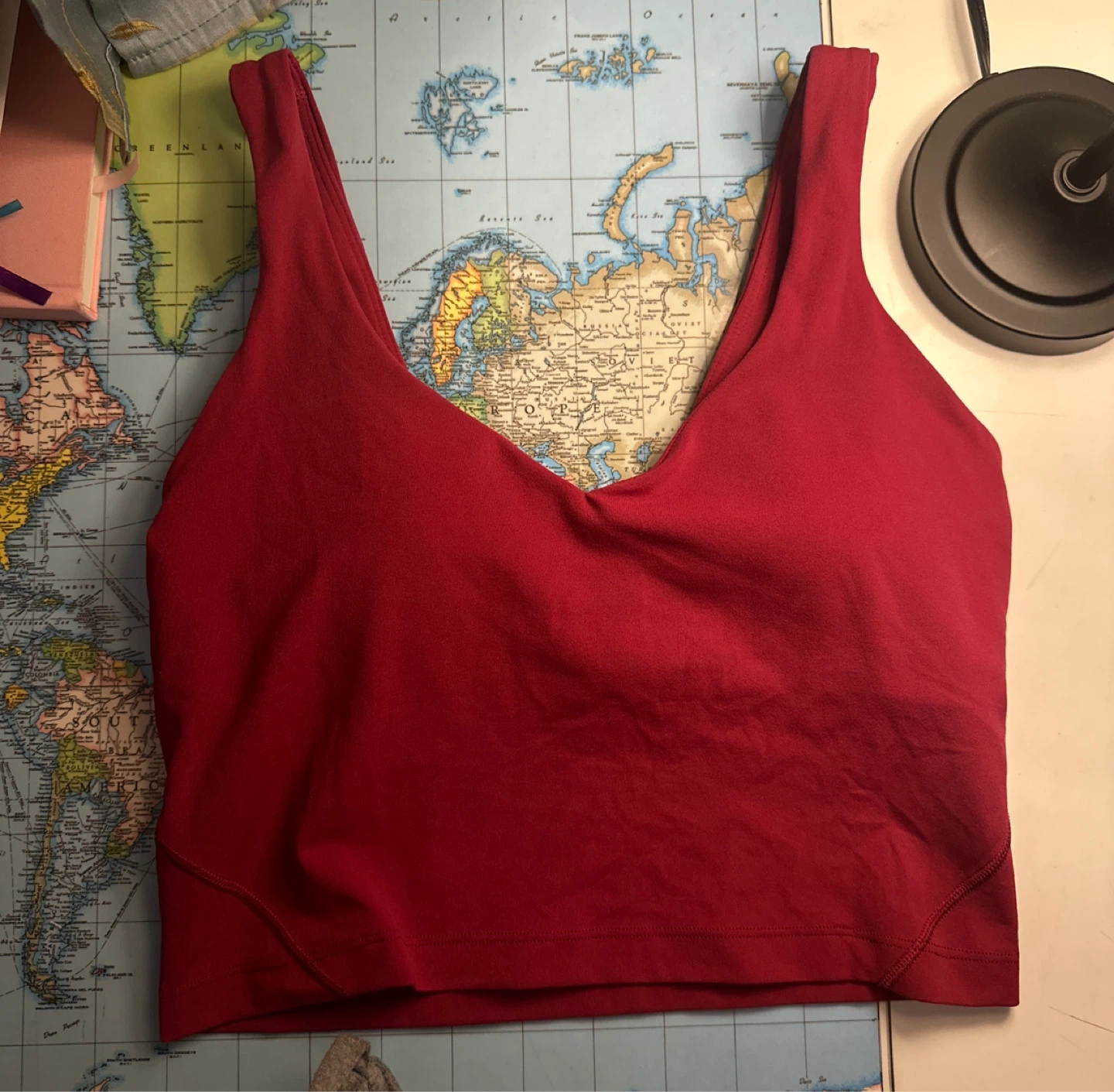 Lululemon Cranberry Red Align Tank Top size 4-6
