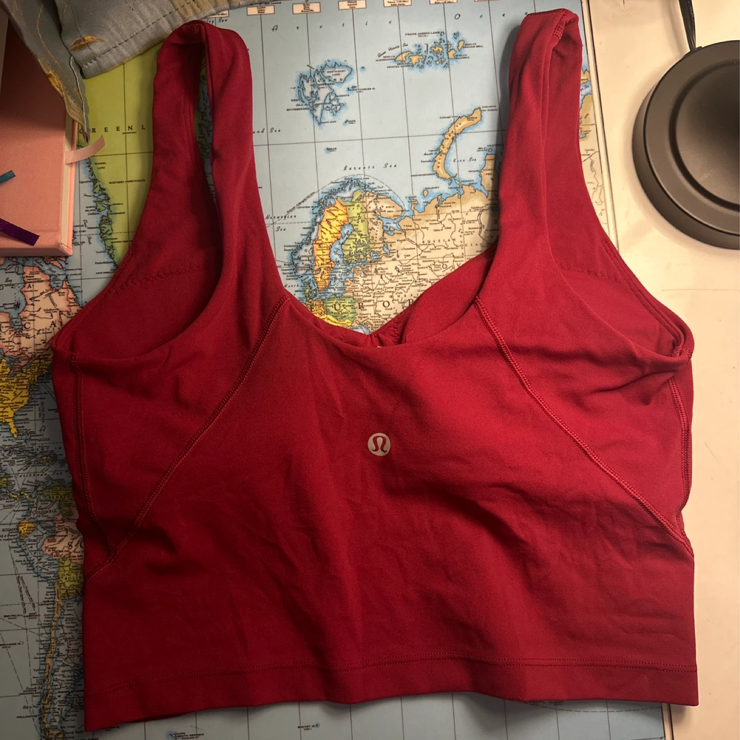 Lululemon Cranberry Red Align Tank Top size 4-6 - photo 2