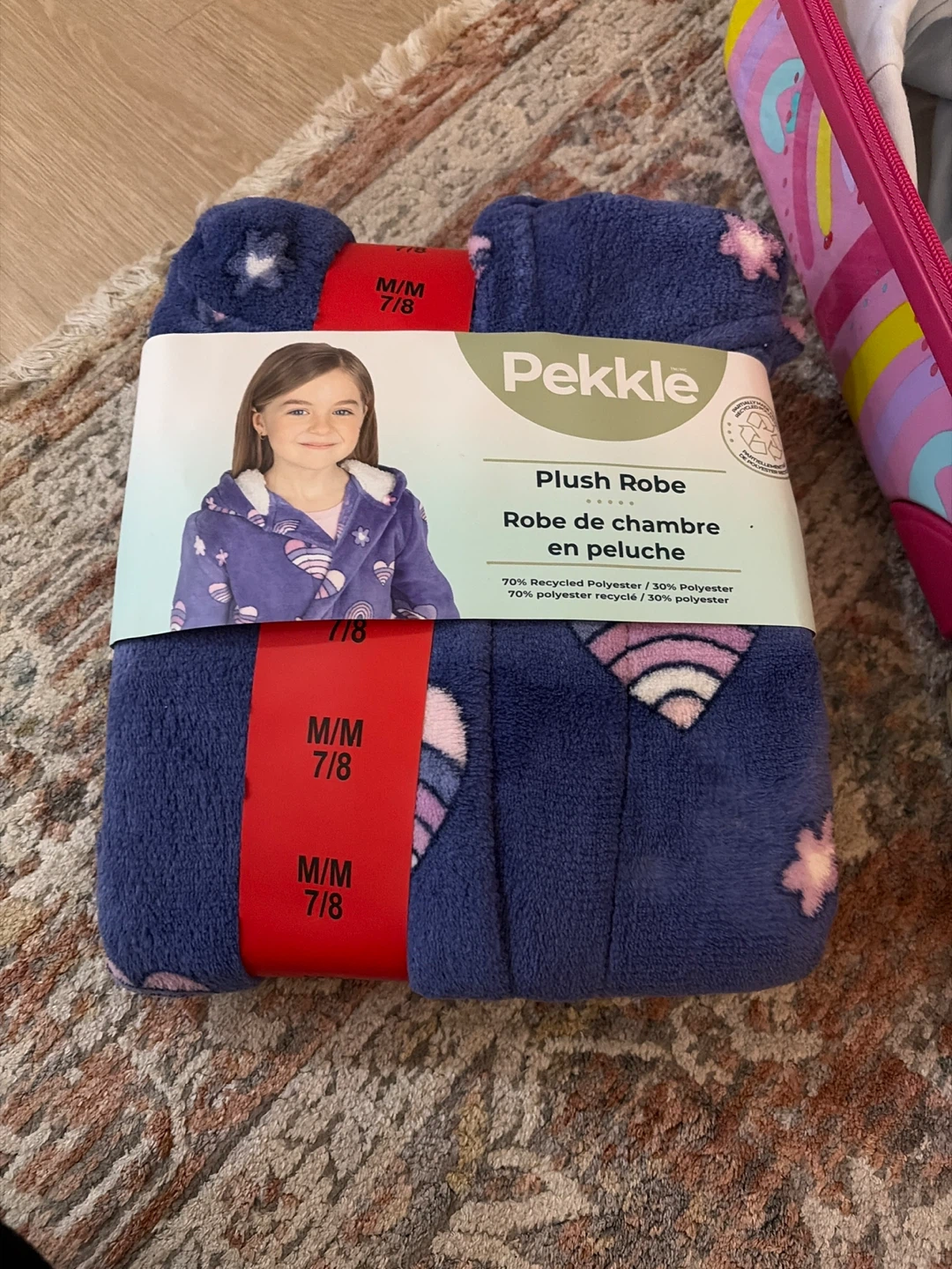 Pekkle Plush Robe Size M/M 7/8