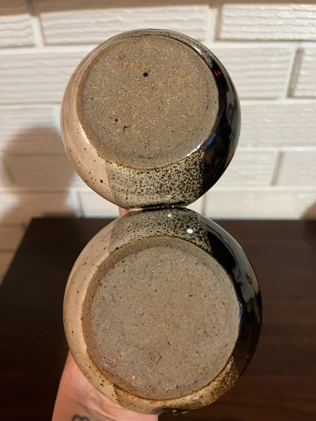 Ceramic Double Bowl with Handle - photo 4