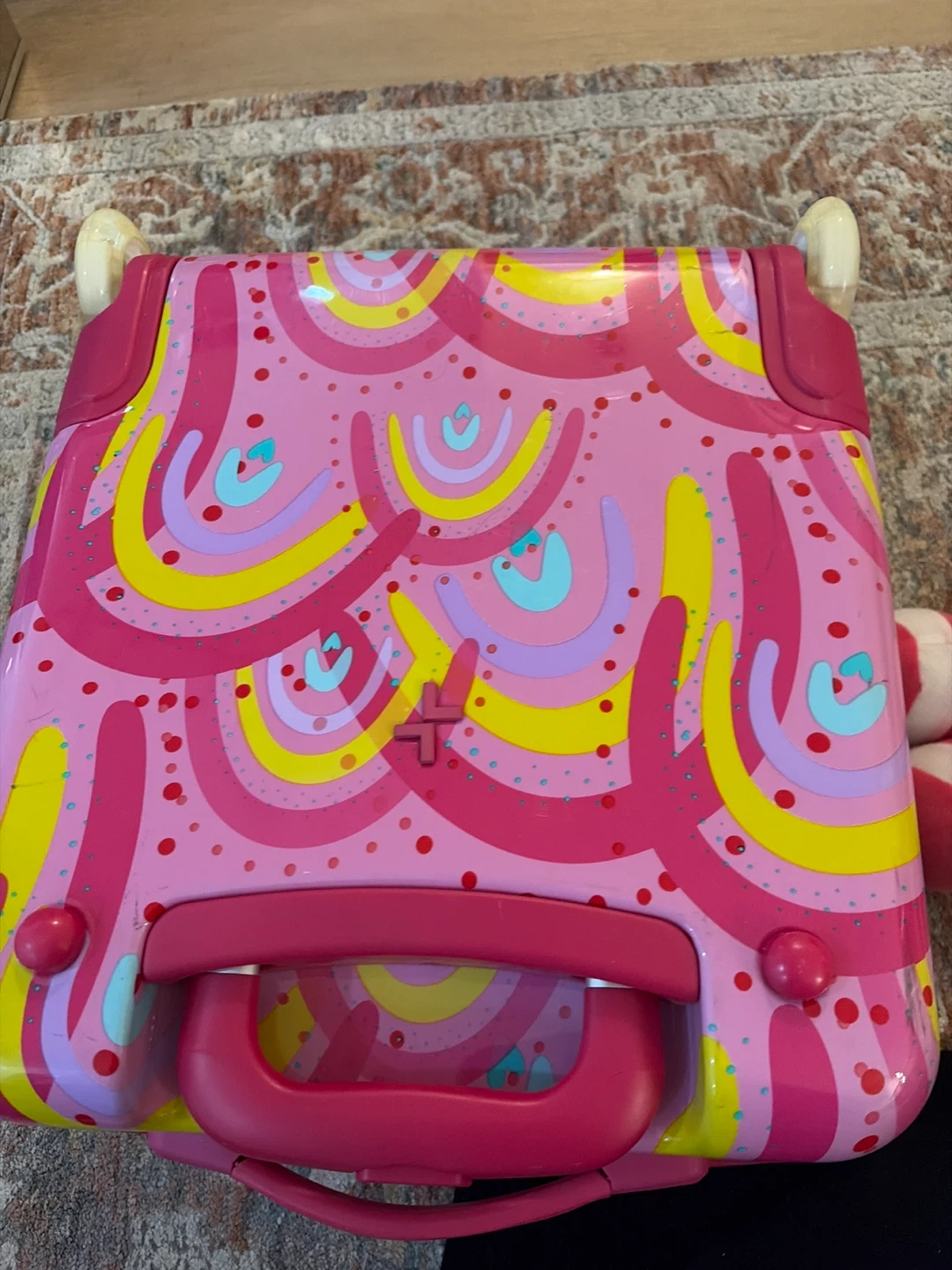 Kids Pink Rainbow Suitcase