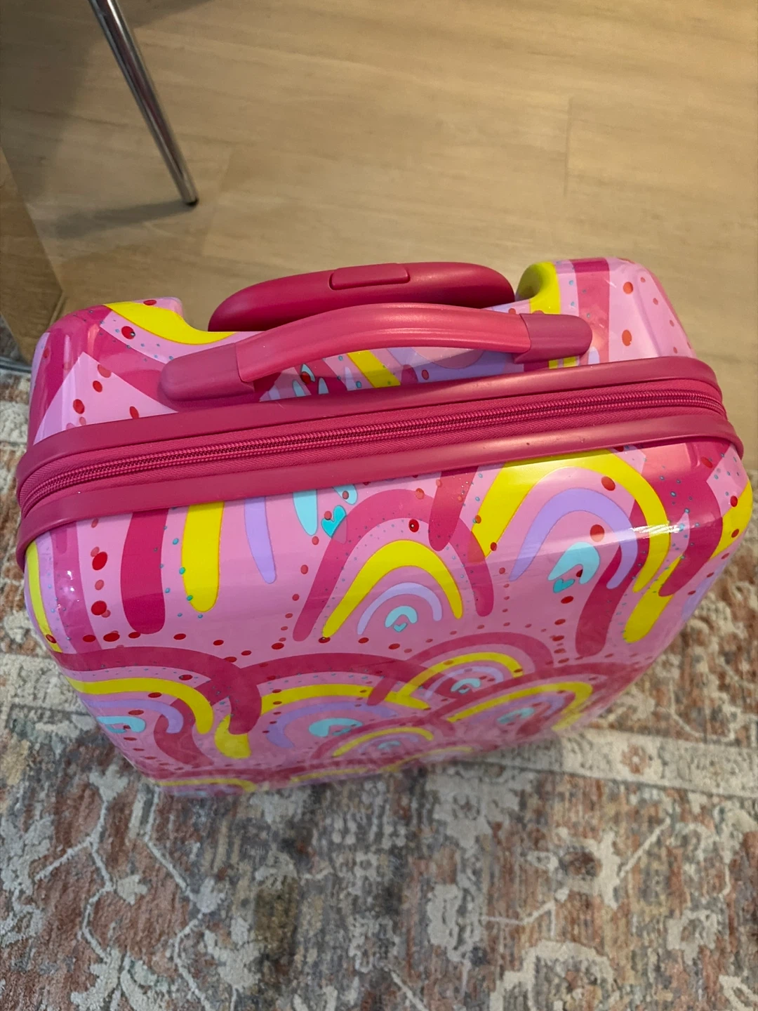 Kids Pink Rainbow Suitcase - photo 3