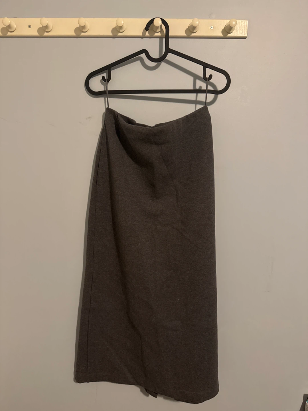 Dark Grey Midi Skirt