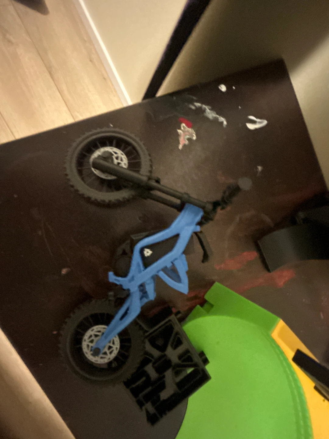 Blue Toy Dirt Bike