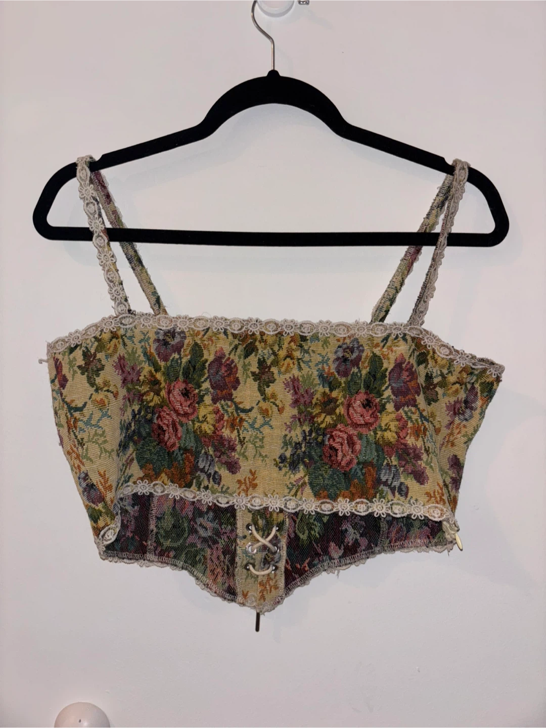 CIDER Floral Tapestry Corset Top Size Large 🥕 - photo 2