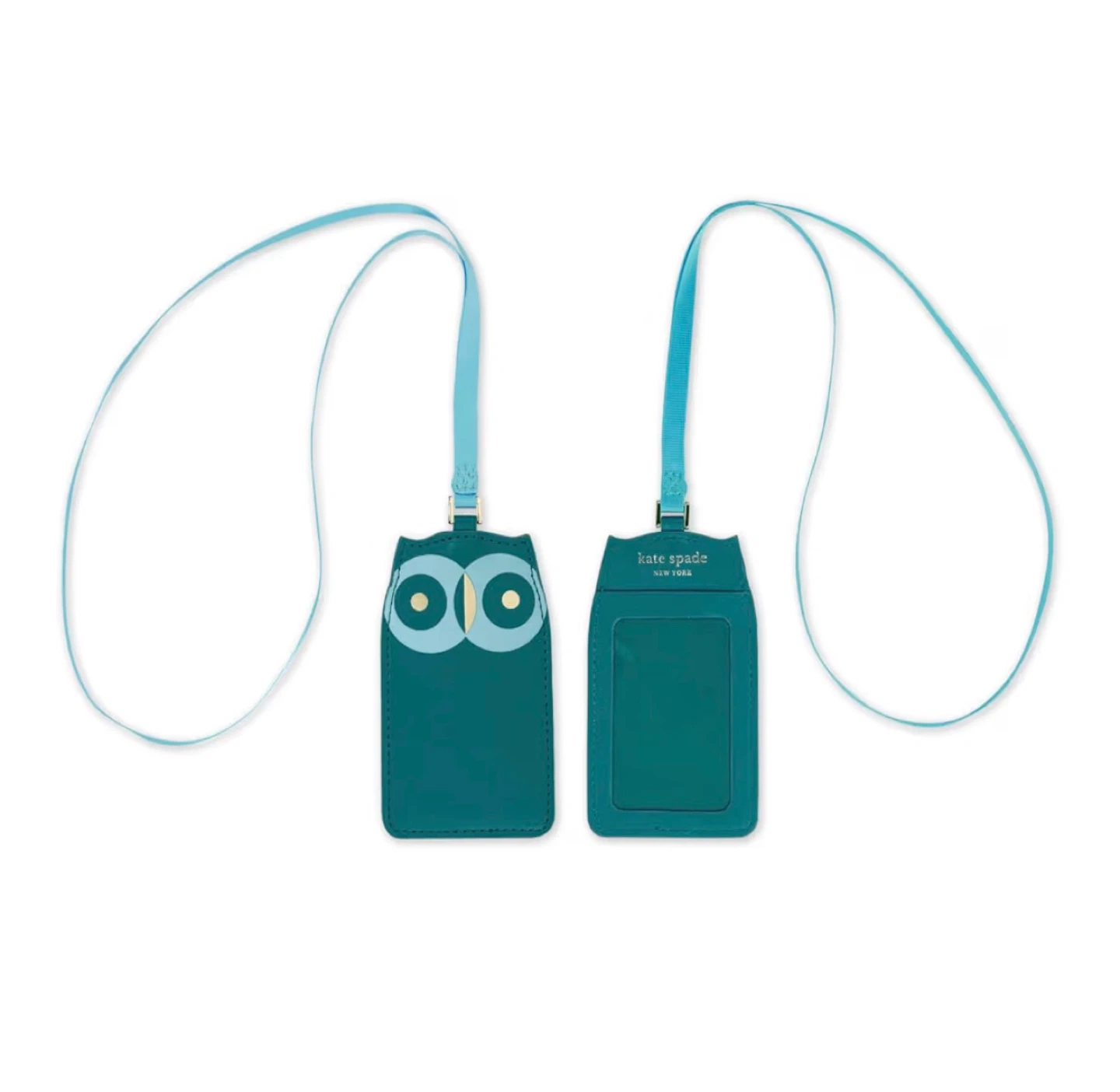 NWT Kate Spadert Leather Blue Owl ID Tag Holder - photo 4