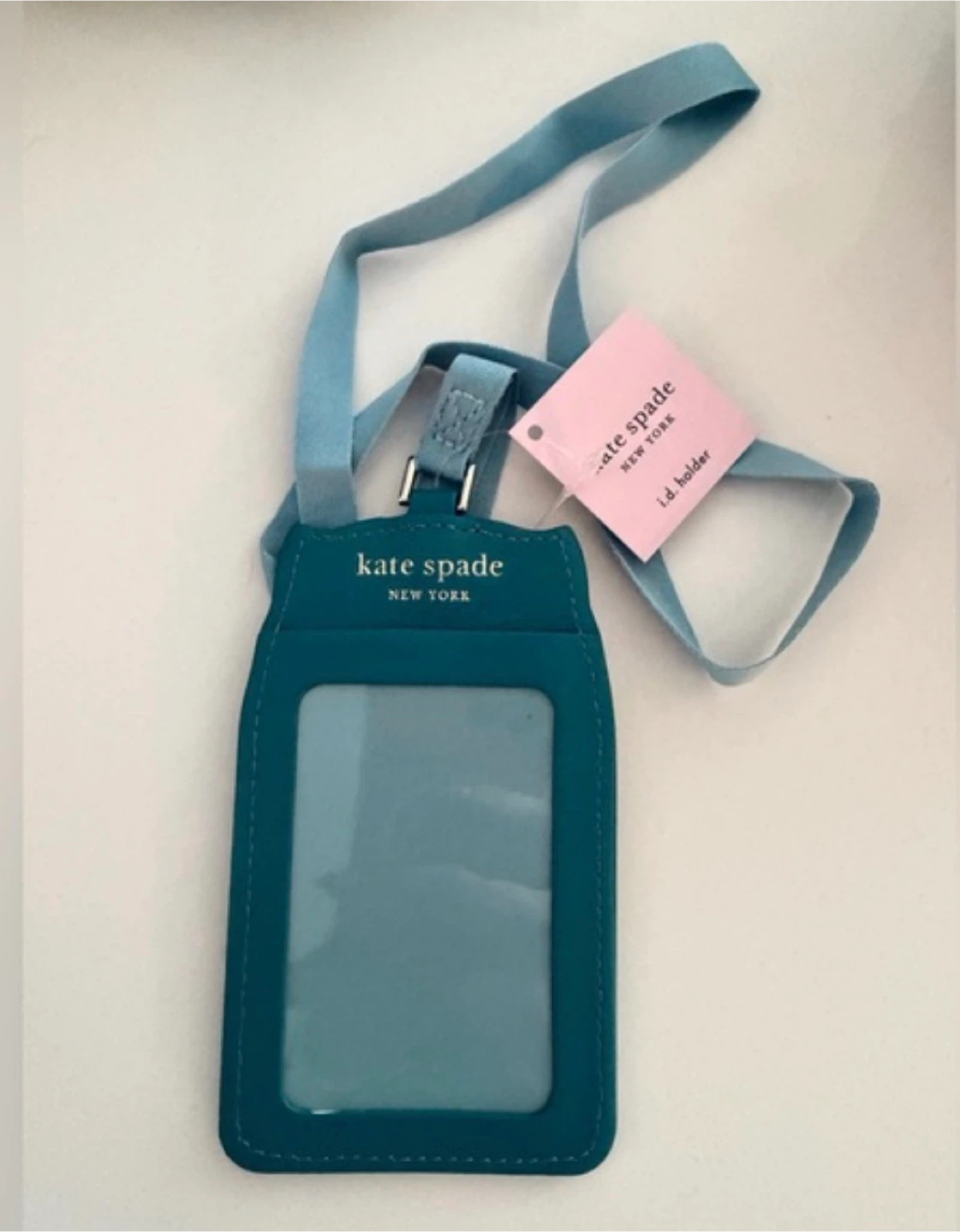 NWT Kate Spadert Leather Blue Owl ID Tag Holder - photo 2
