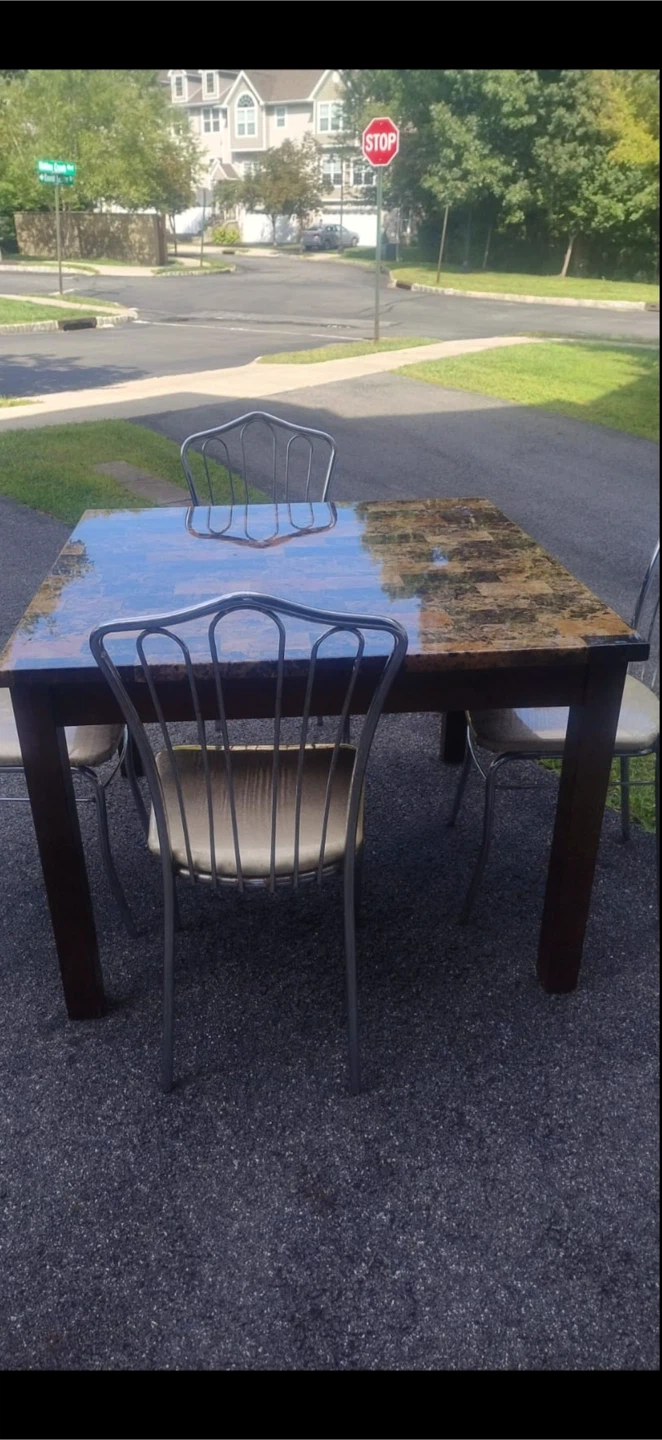 Marble Top Dining Table - photo 2