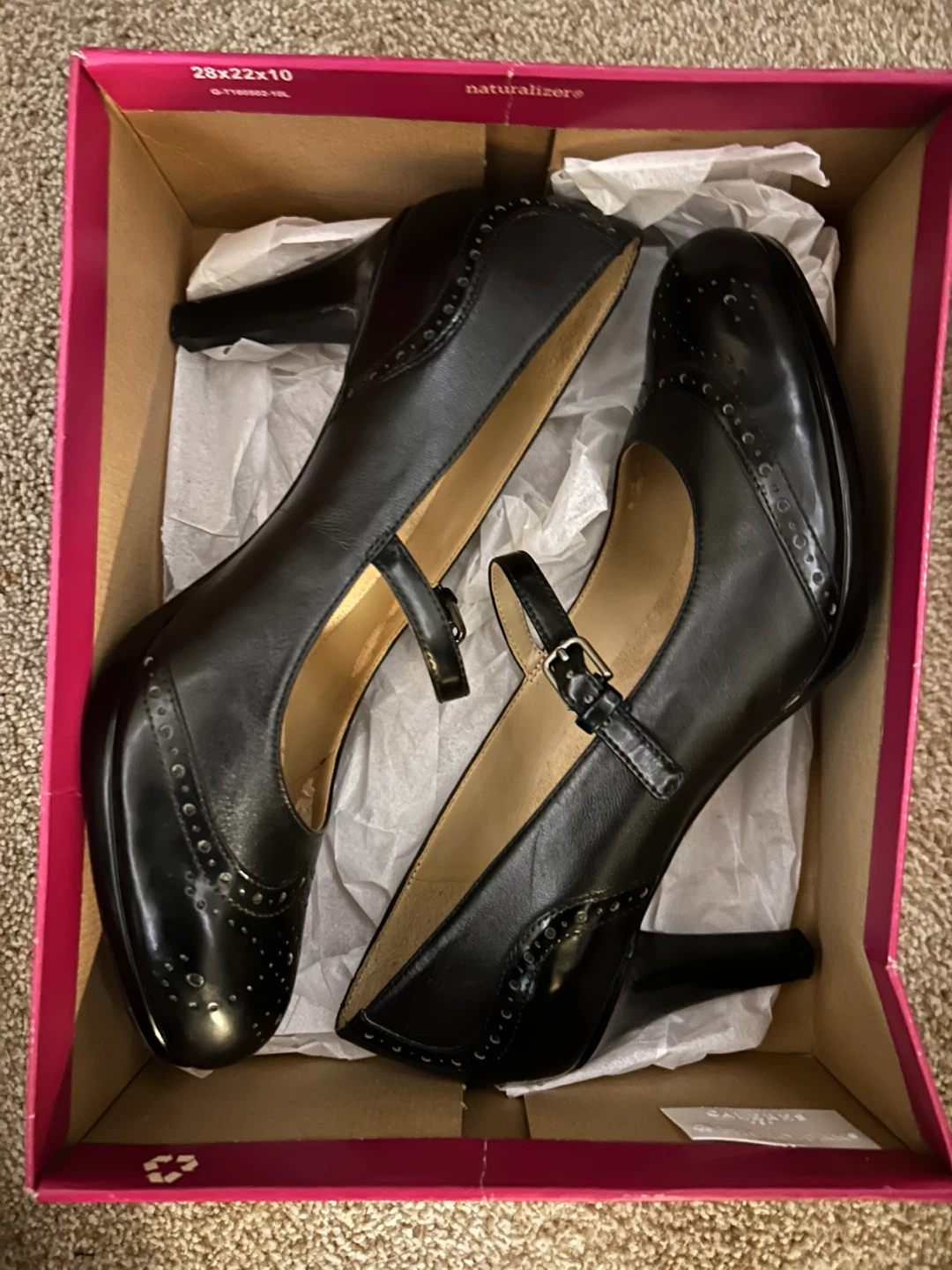 Naturalizer Black Mary Jane Heels
