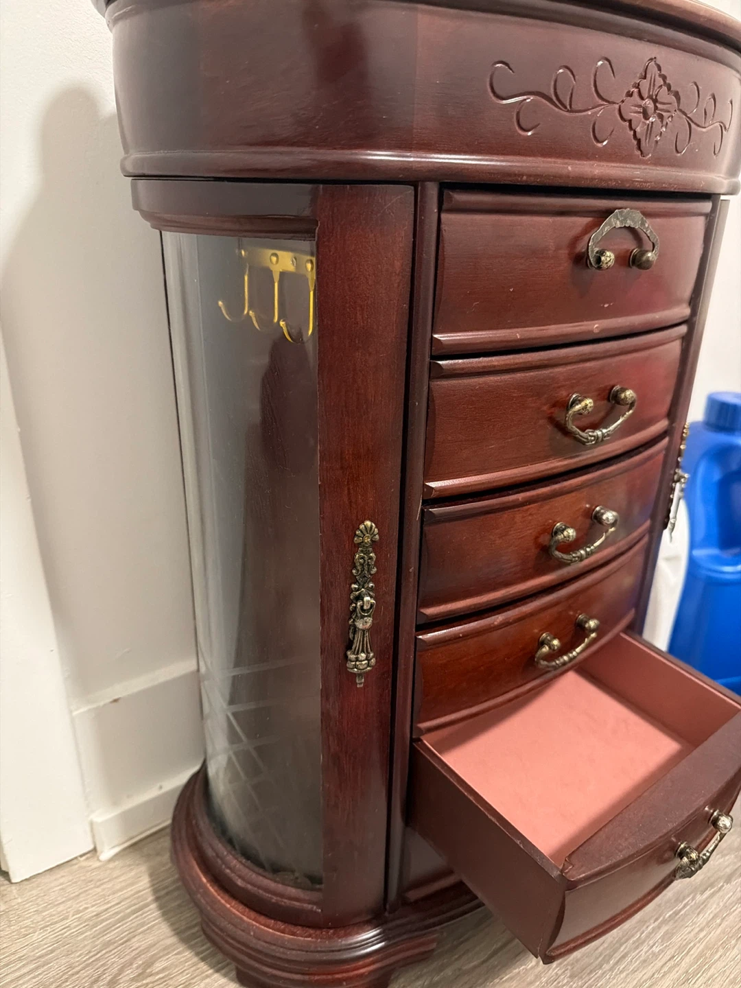 Wooden Jewellery Box with Drawers - photo 3
