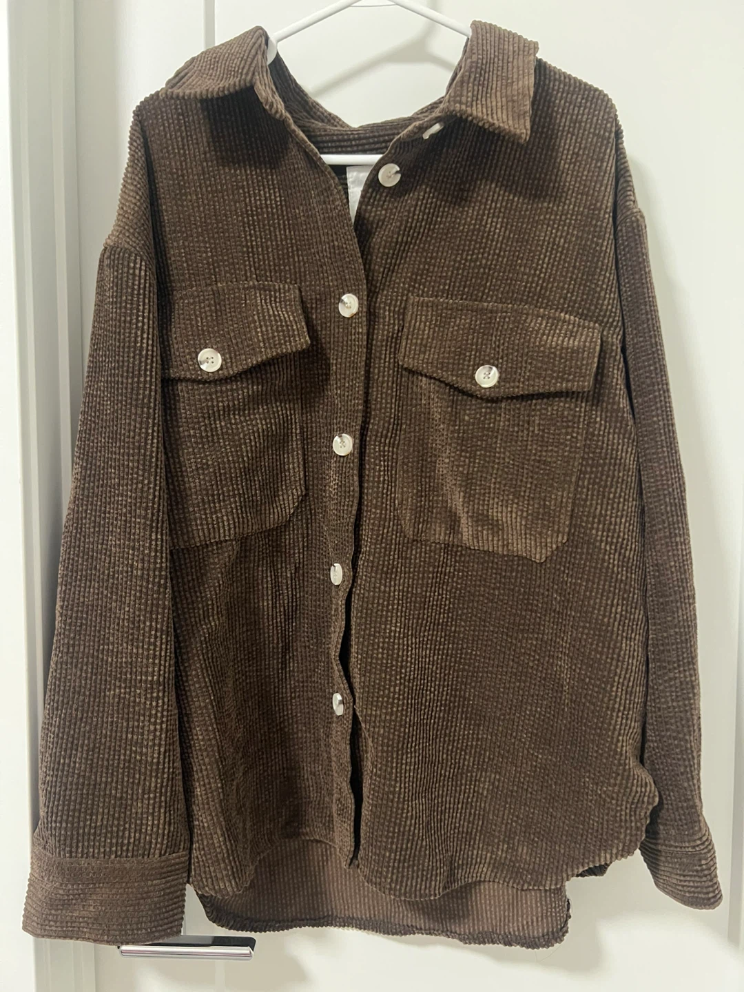 Brown Corduroy Shacket