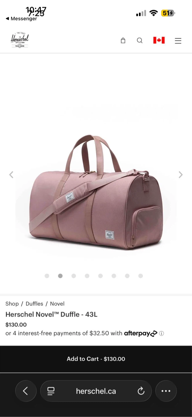 Herschel Novel Duffle Bag - 43L