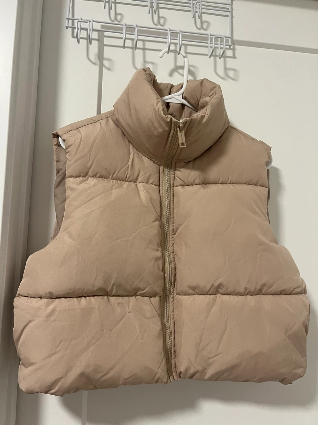 Tan Puffer Vest