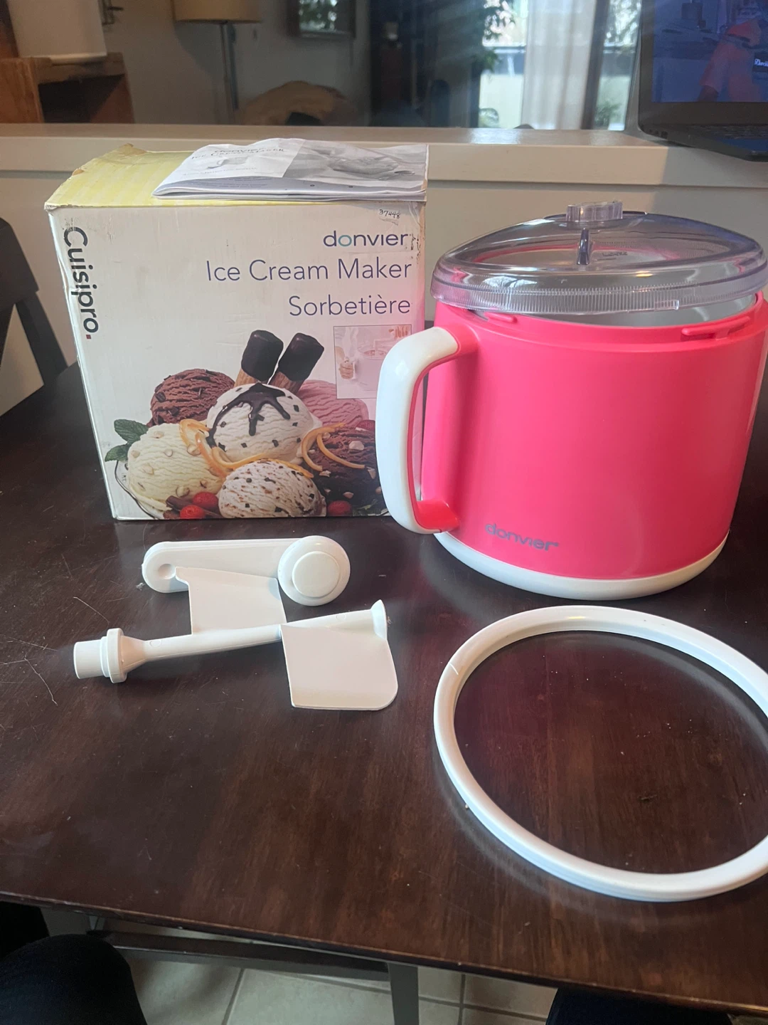 Donvier Ice Cream Maker Sorbetiere - Pink