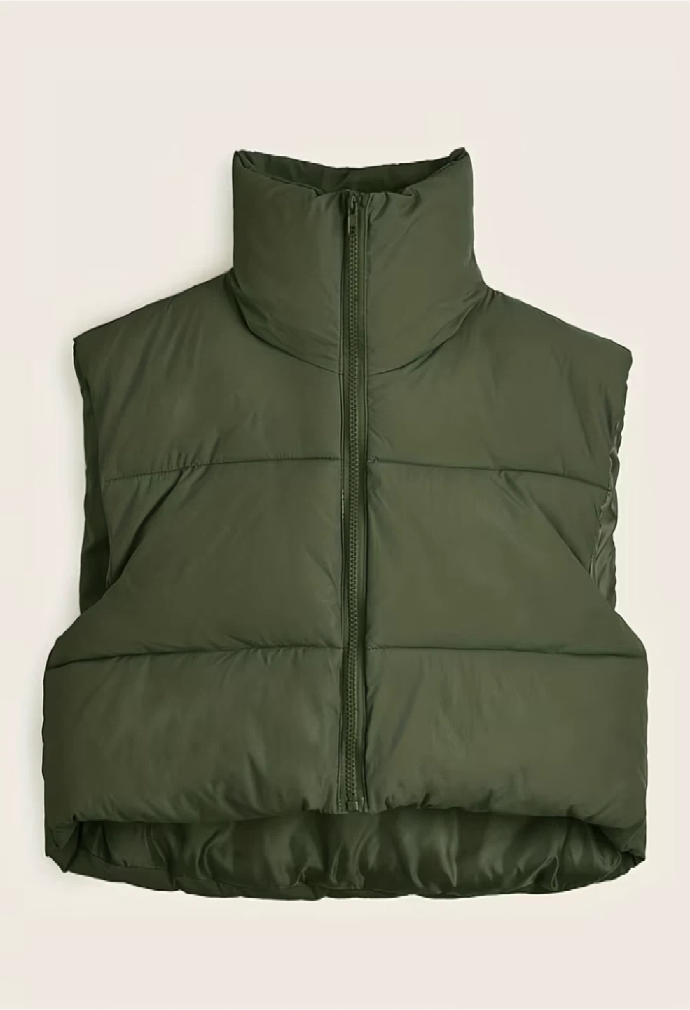 Puffer Vest - Olive Green