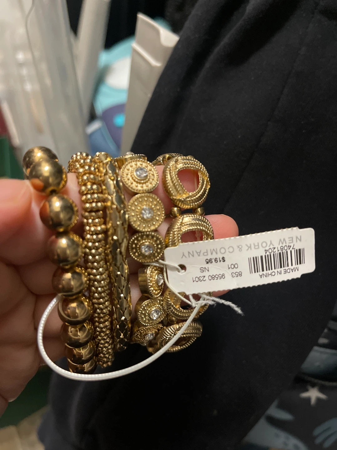 New York & Company Gold Tone Beaded Bracelet Set - photo 2