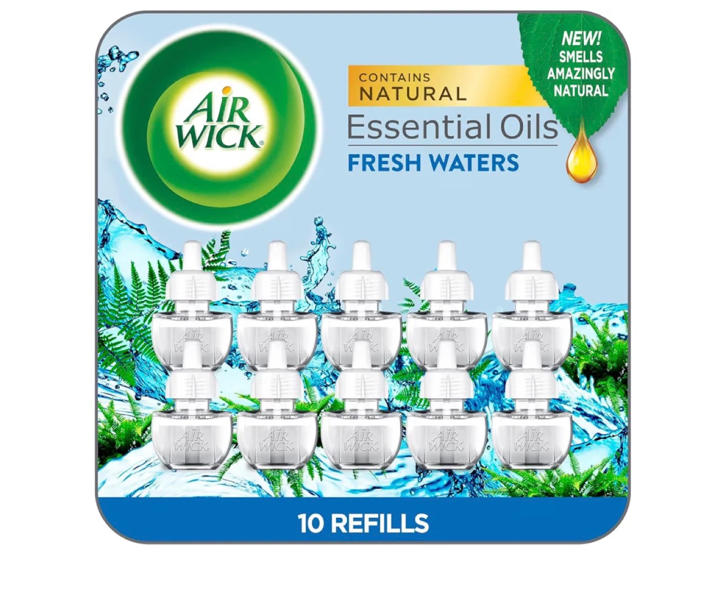 Air Wick Fresh Waters Scented Oil Refills -10 Count