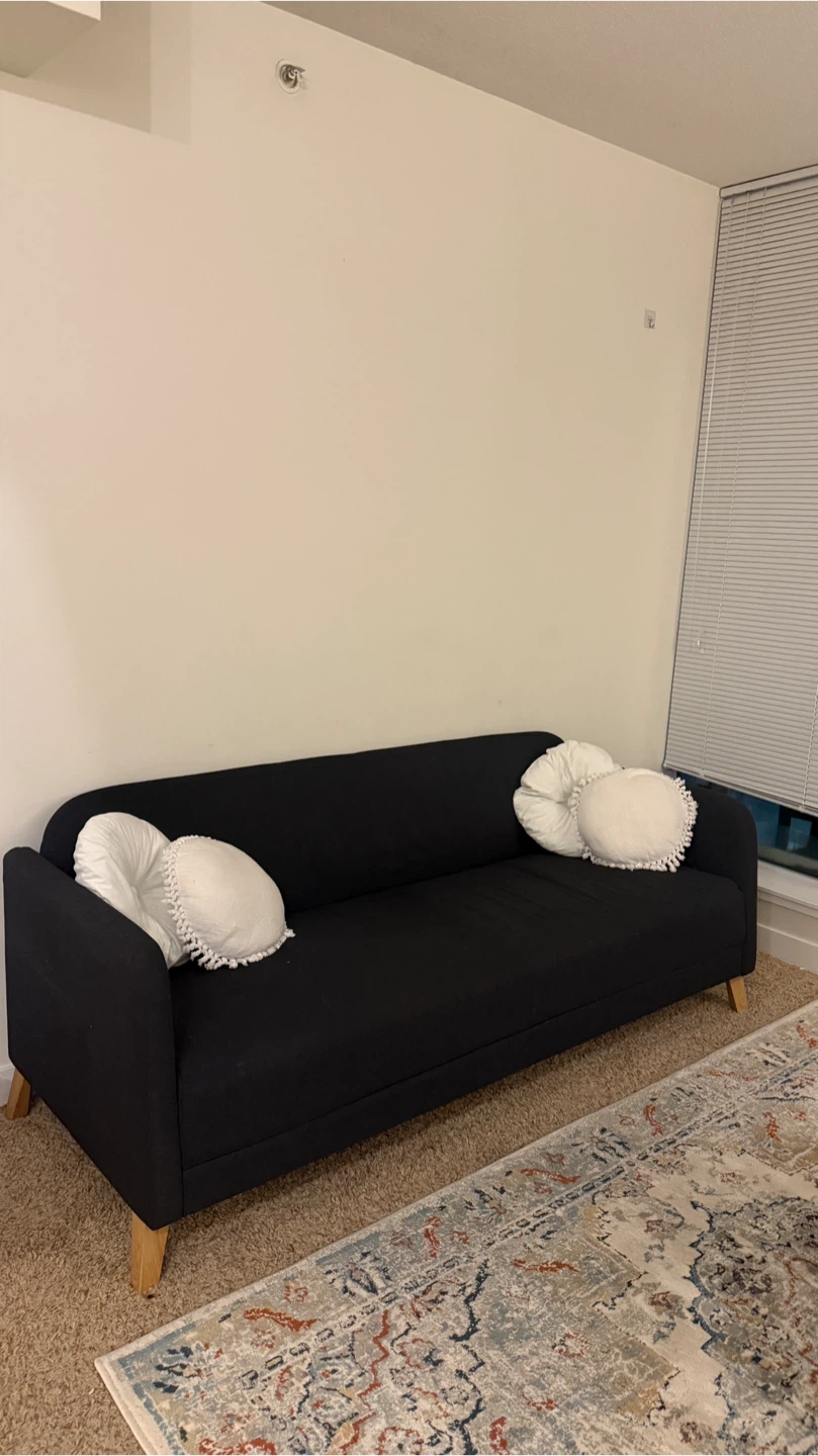 Dark Grey Sofa - 197 cm