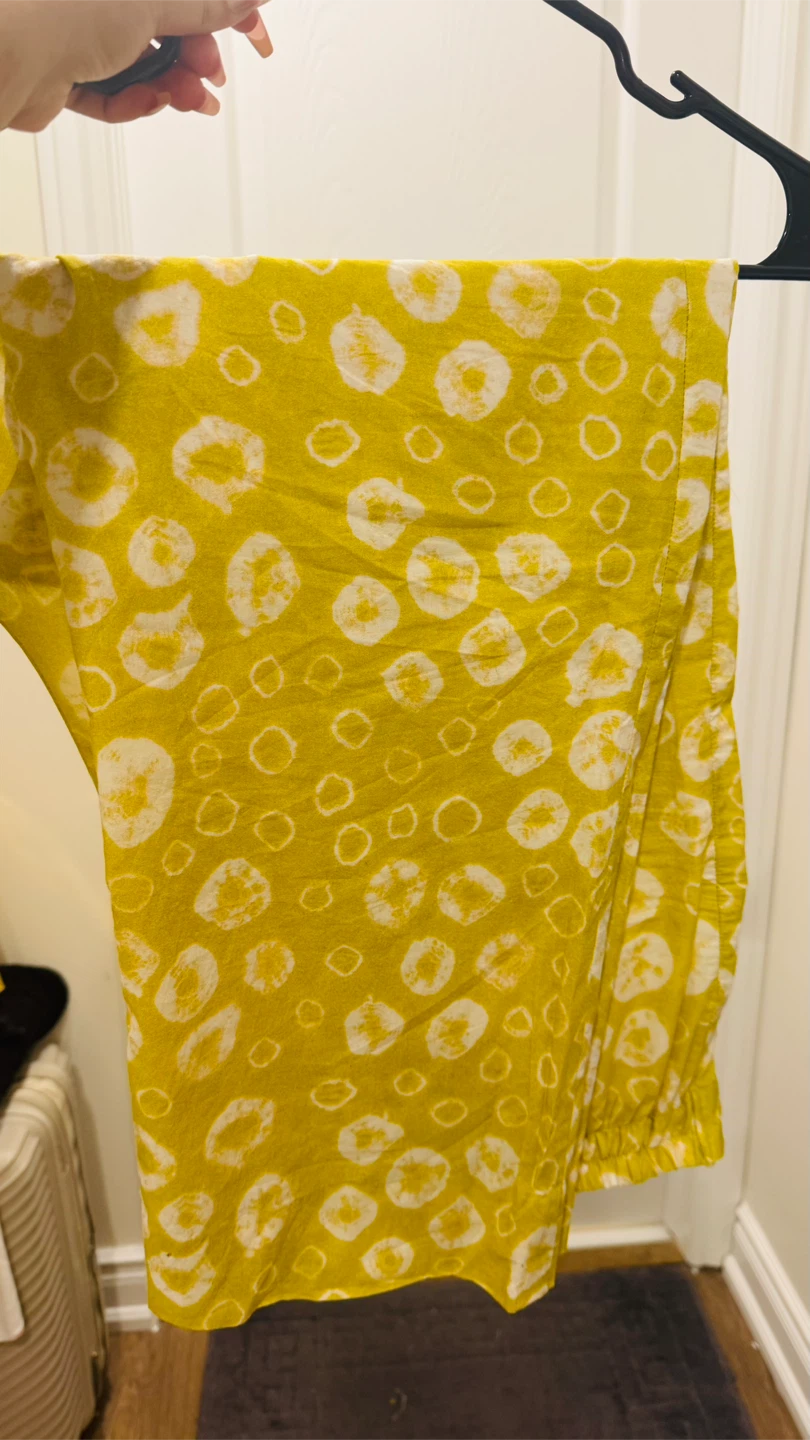 GENERATION brand (16 size) Yellow Kurti and Pants Set - photo 2