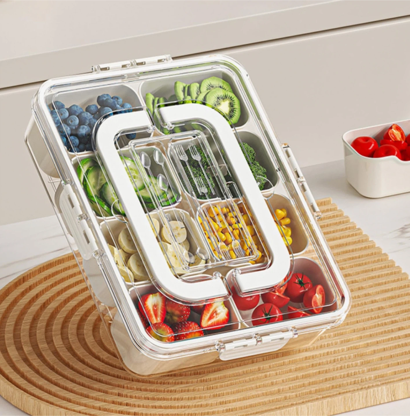 Snackle Box,  Divided Serving Tray
