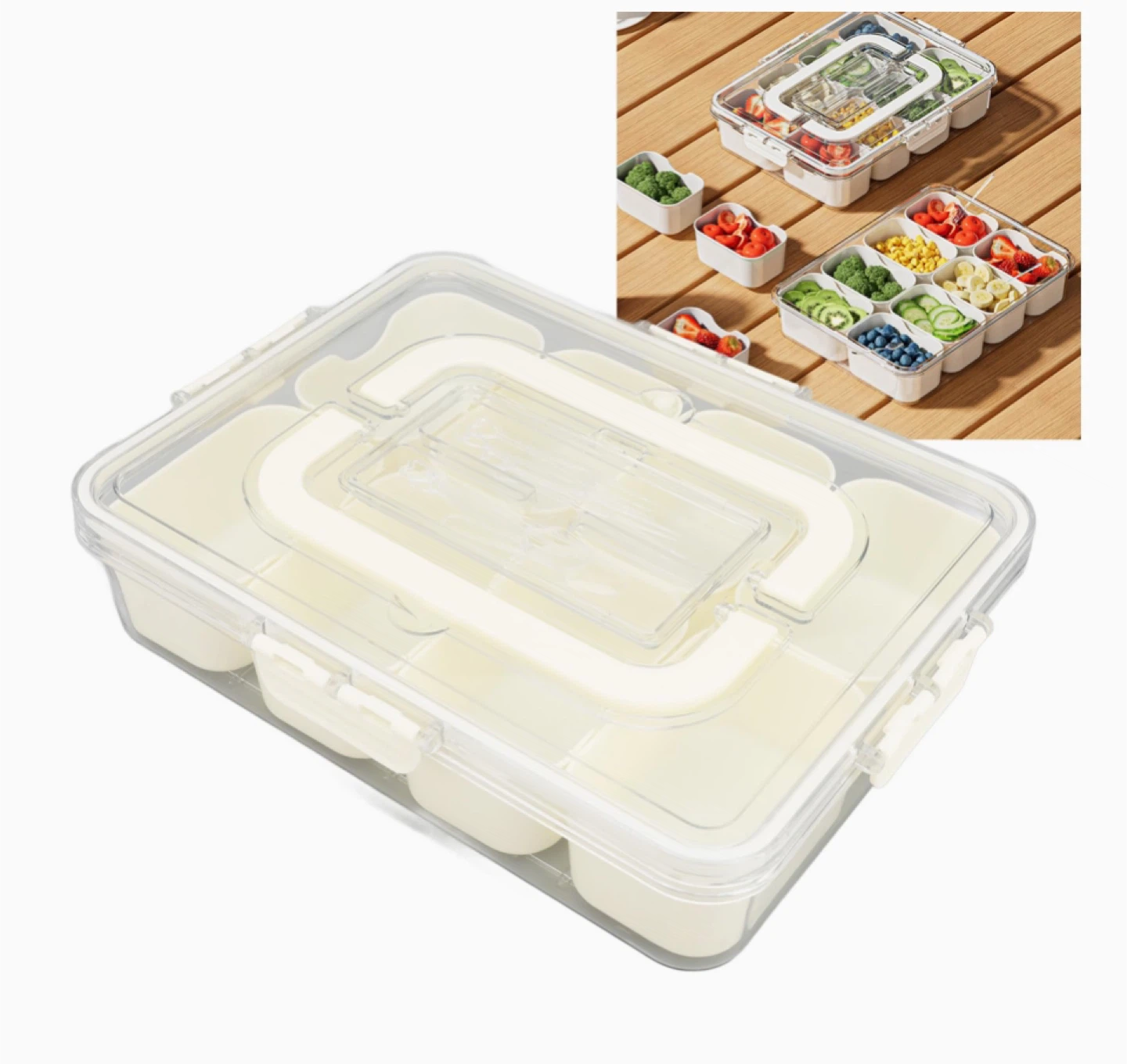 Snackle Box,  Divided Serving Tray - photo 4