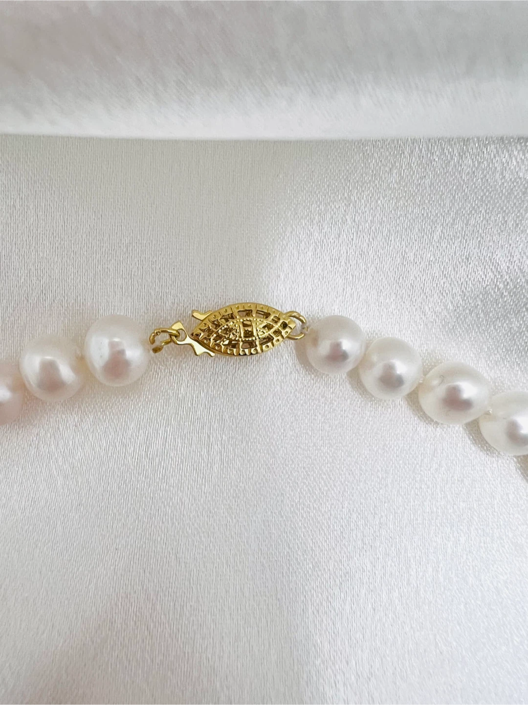 Genuine cultured Pearl Necklace 8-9 mm - photo 3