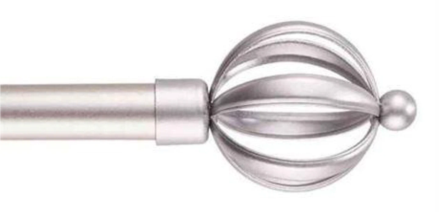 Adjustable Curtain Rod with Decorative Finial