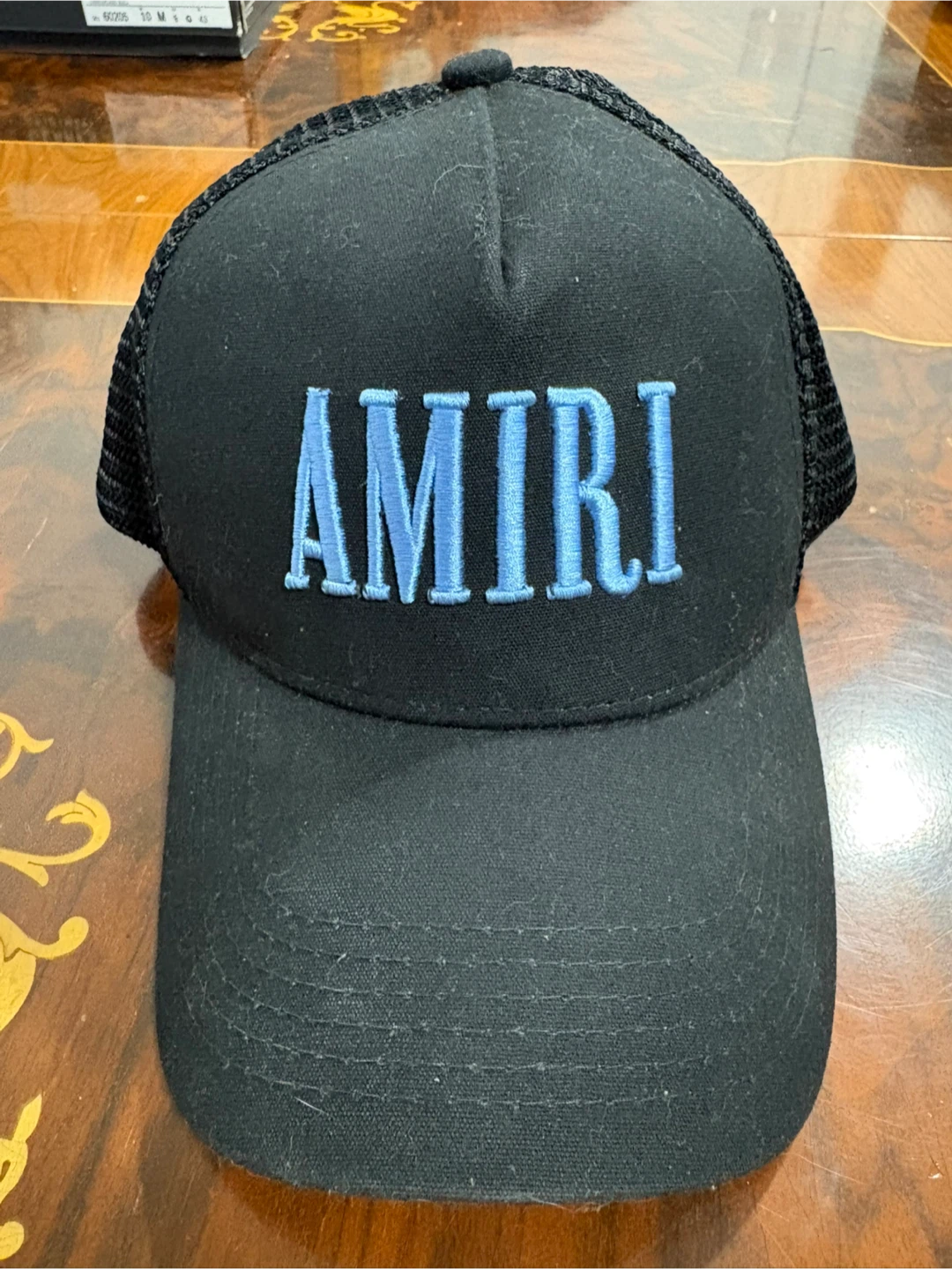 Amiri Black Trucker Hat