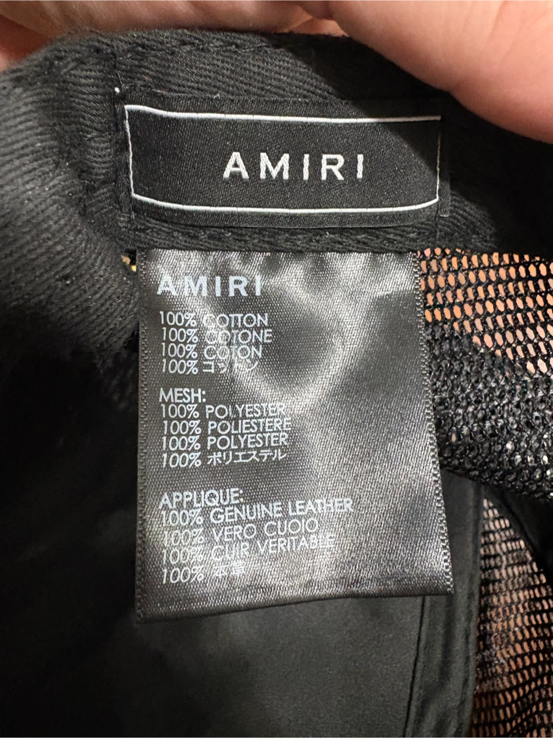 Amiri Black Trucker Hat - photo 4