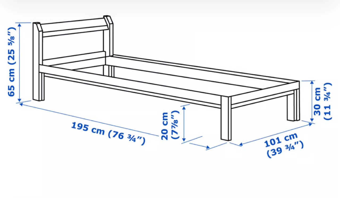 Twin size bedframe - photo 2