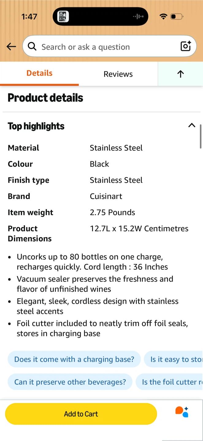 Cuisinart Cordless Bottle Opener - photo 3