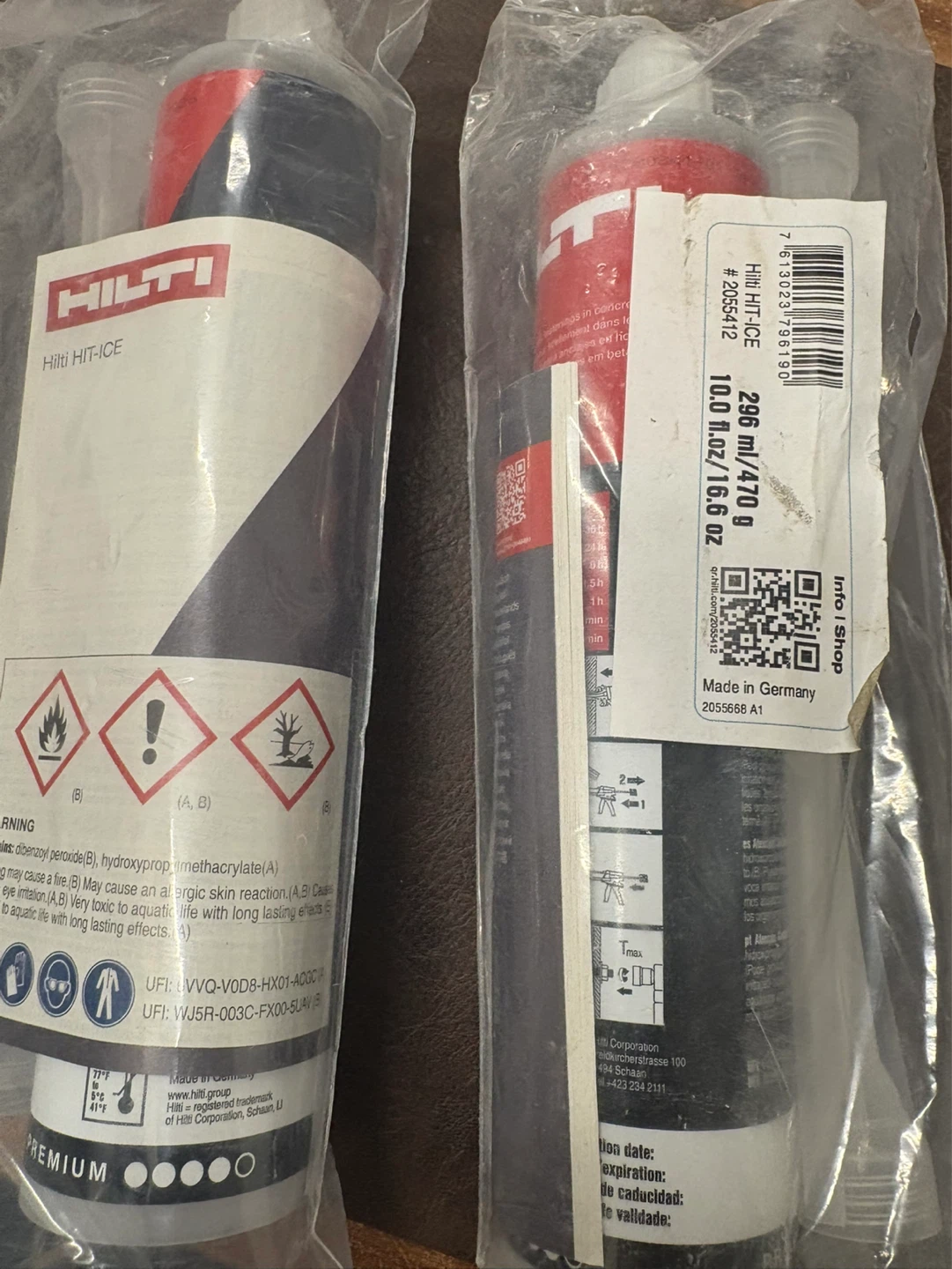 Hilti HIT-ICE Adhesive Anchors (2 x 296ml/470g) - photo 3