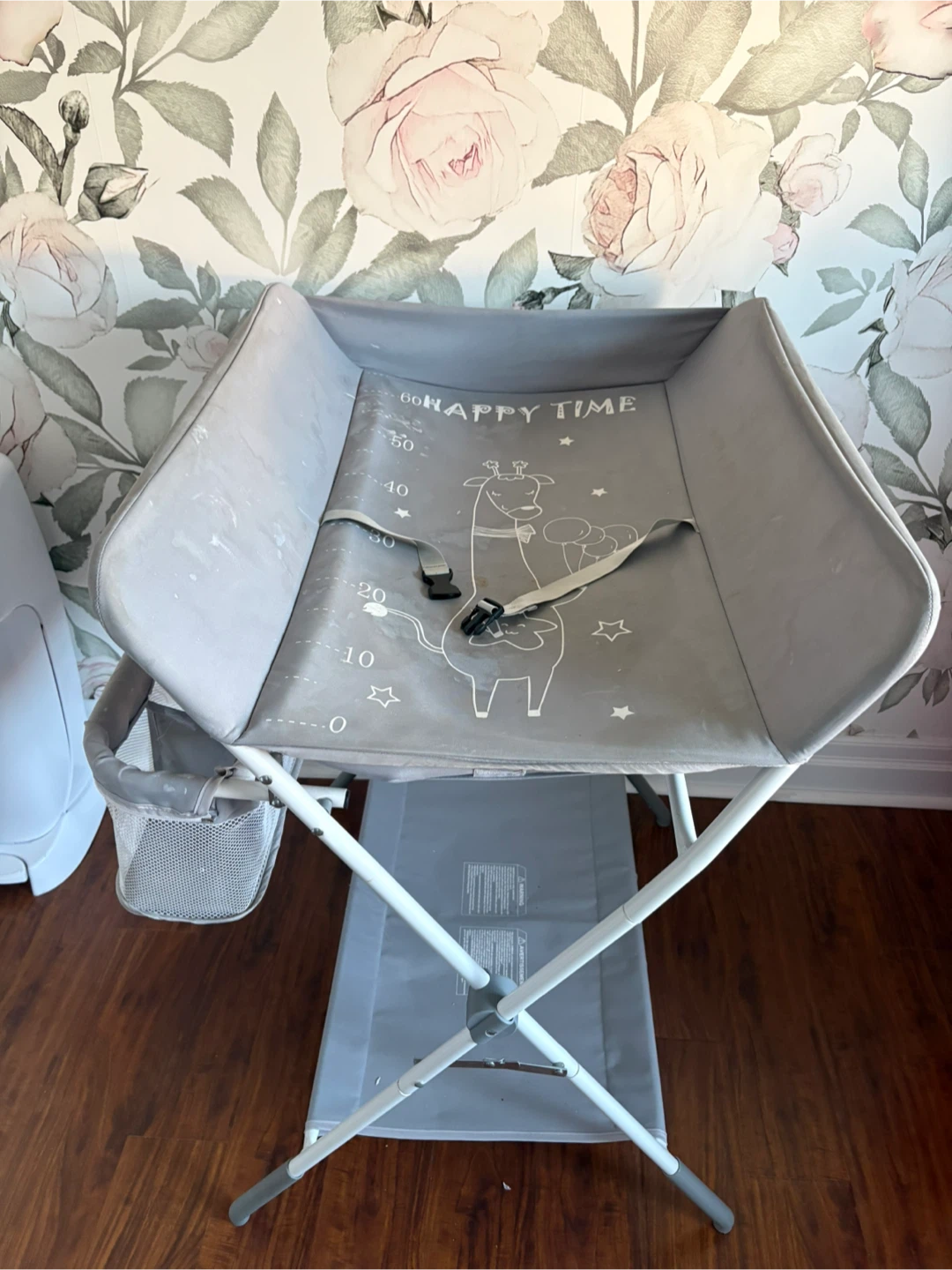 Infant Changing Table with Storage Basket