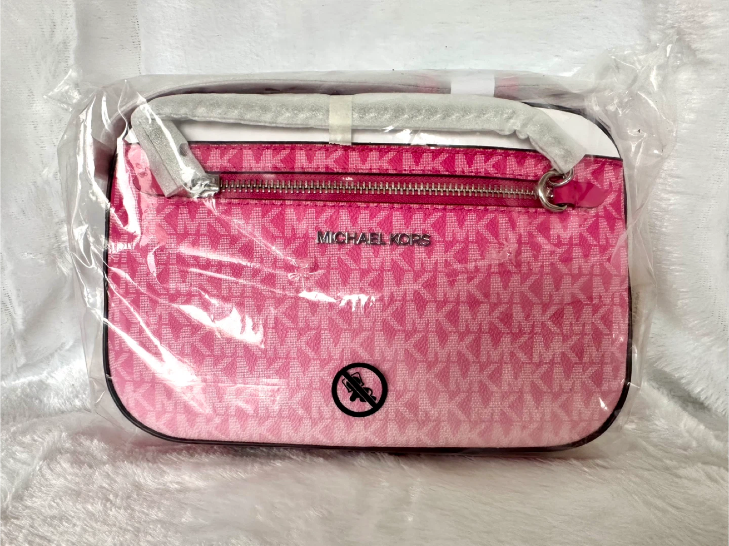 Michael Kors Pink Ombre Logo Camera Bag - photo 4