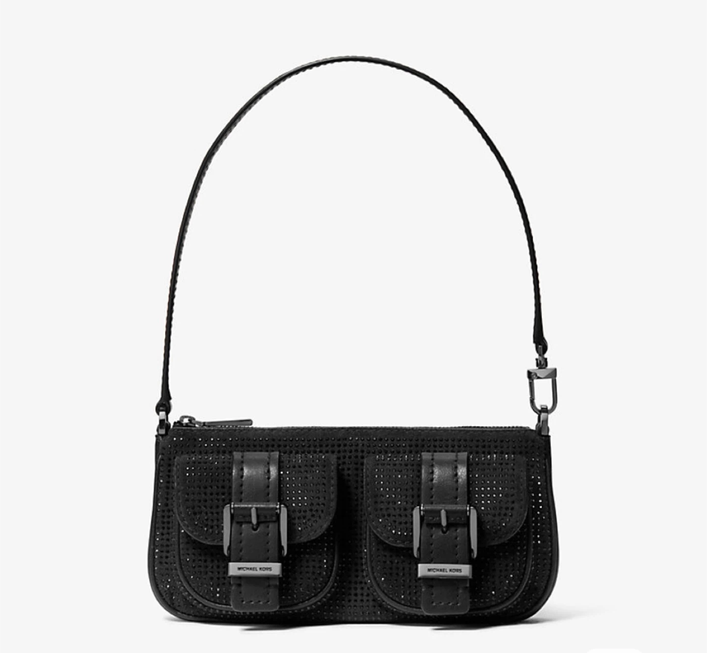 Michael Kors Black Studded Shoulder Bag