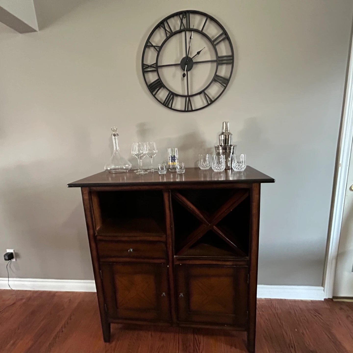 Dark Wood Dining Table with 6 Chairs - photo 5