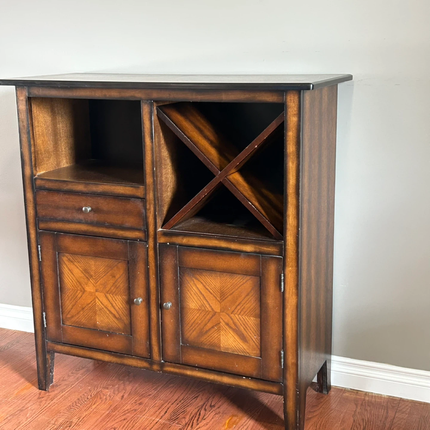 Dark Wood Dining Table with 6 Chairs - photo 4