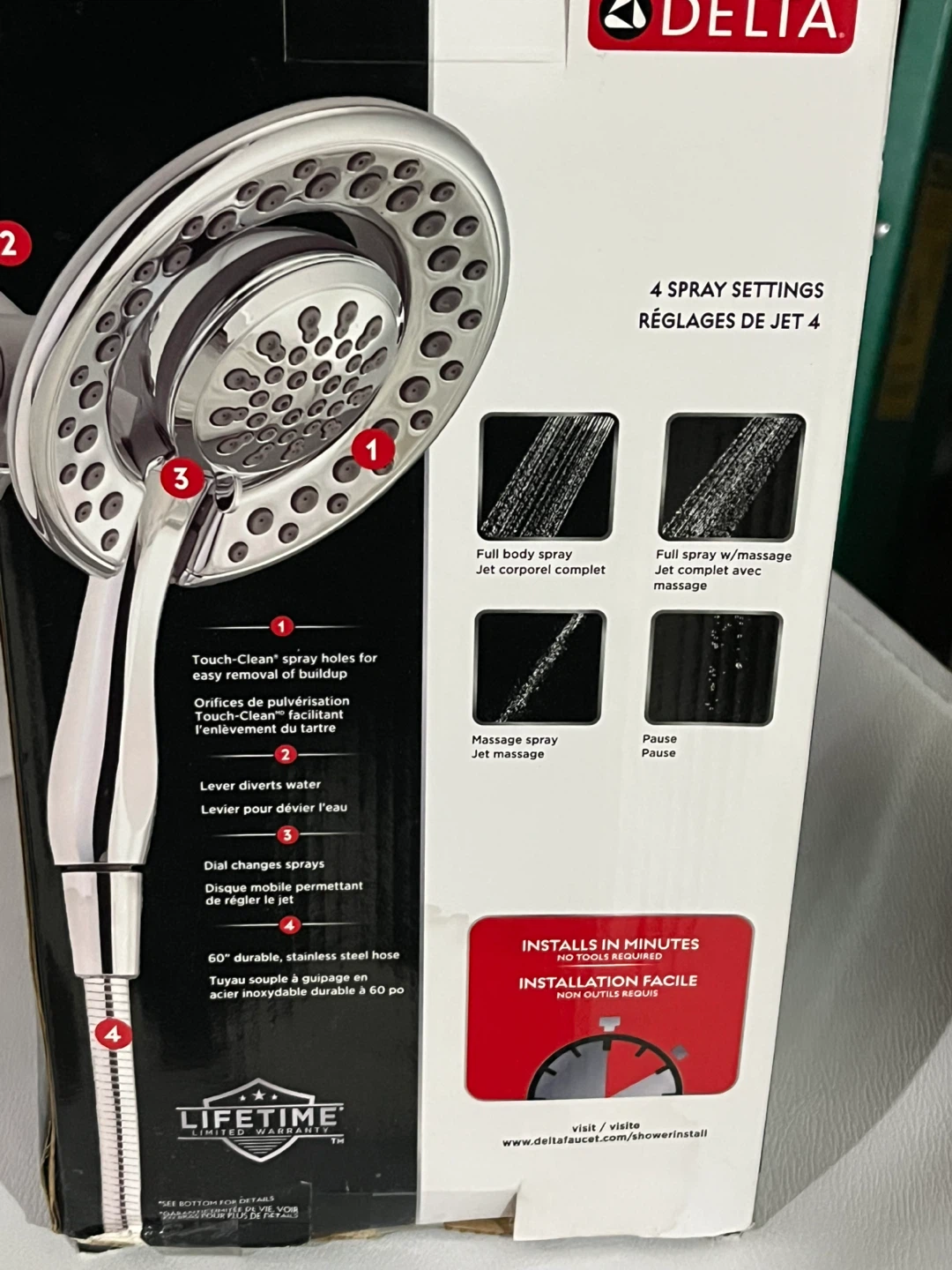Delta In2ition 4-Spray Shower Head - photo 2