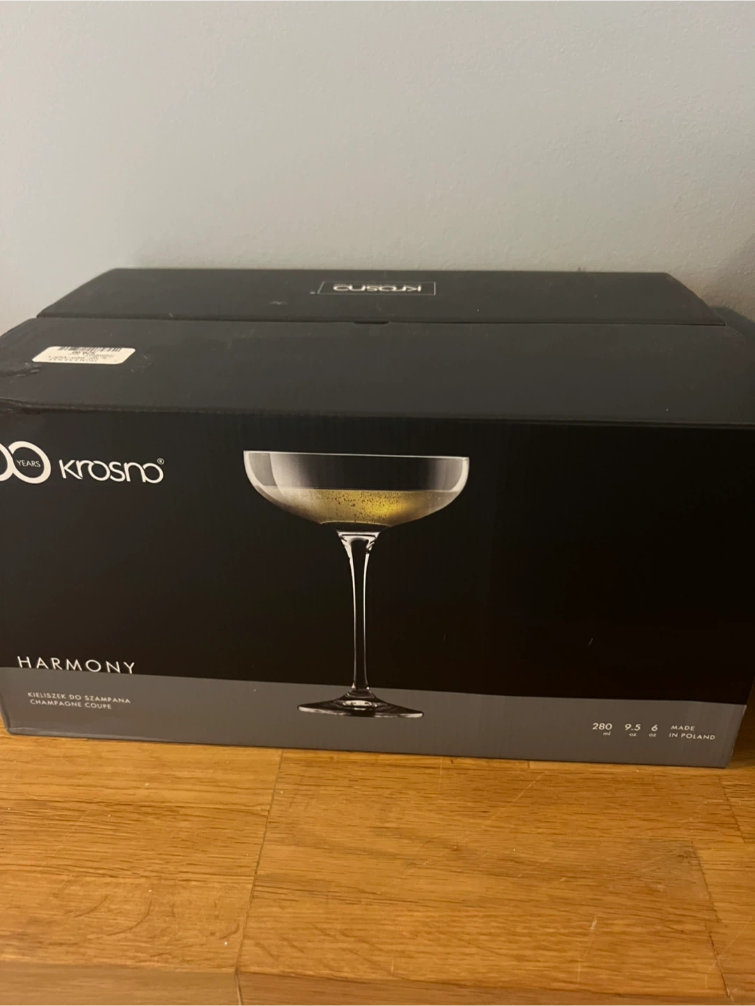 Krosno Harmony Champagne Coupe Glasses Set (6 Glasses)