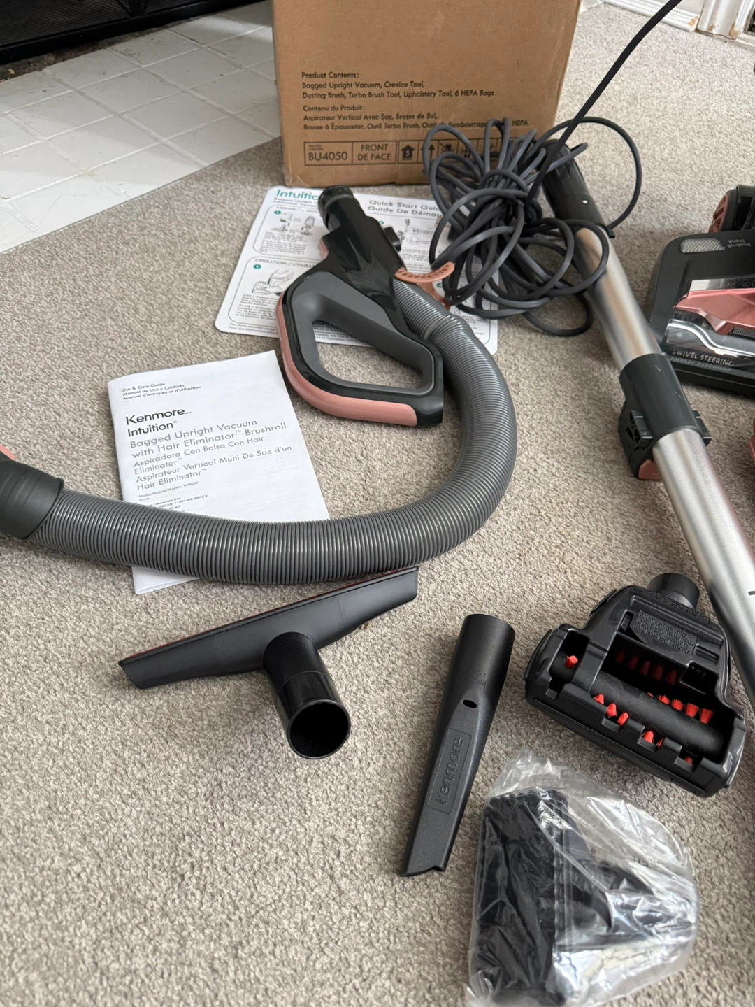Kenmore Bagged Upright Vacuum, Broken Clip - photo 3