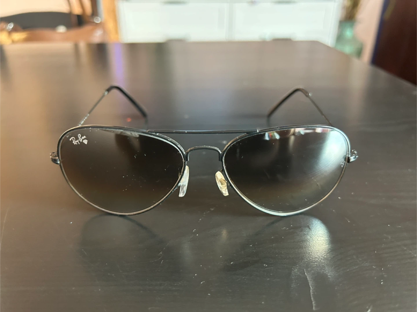 Ray-Ban Aviator Sunglasses - Black Frame - photo 2