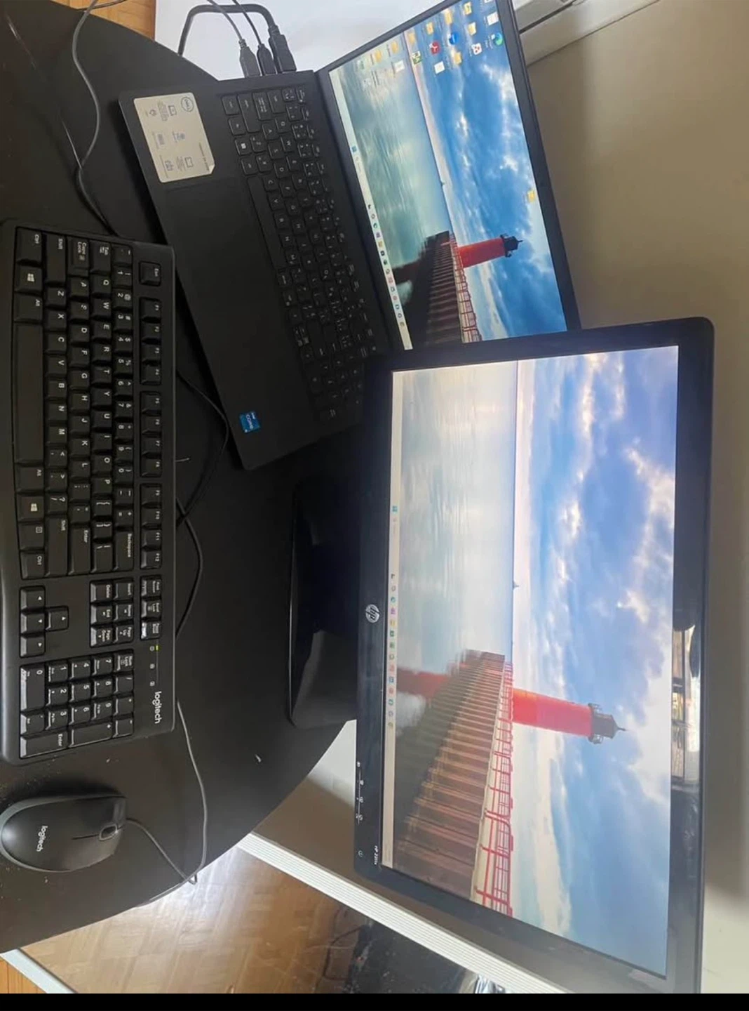 HP 23 inch Monitor with Logitech Keyboard and Mouse - photo 3