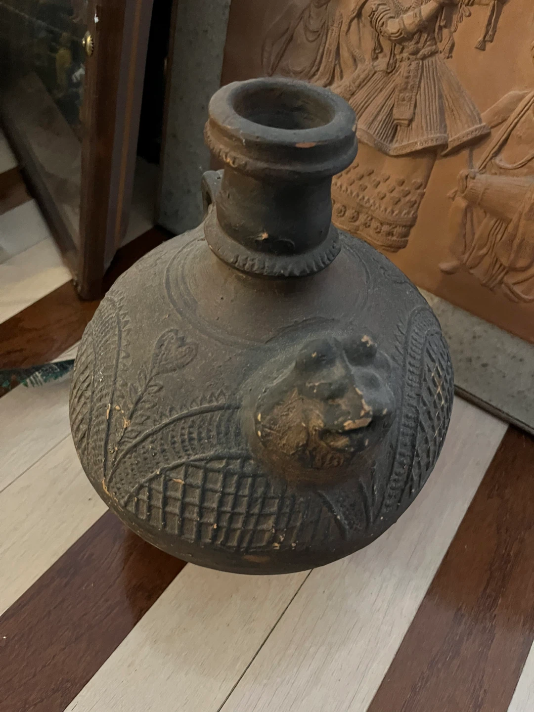 2 Vintage Decorative Ceramic Jug with Handle and Spout - photo 2